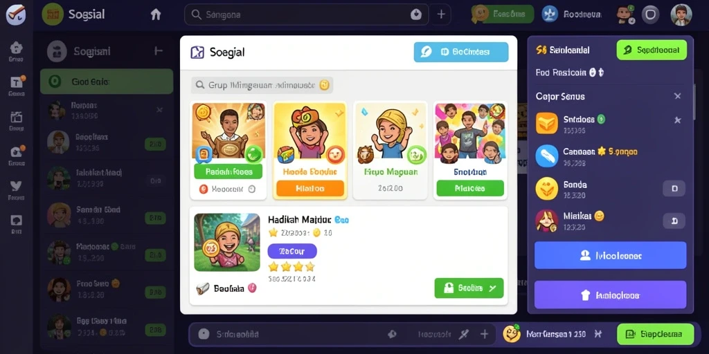 Tampilan menarik yang membuat pemain betah.