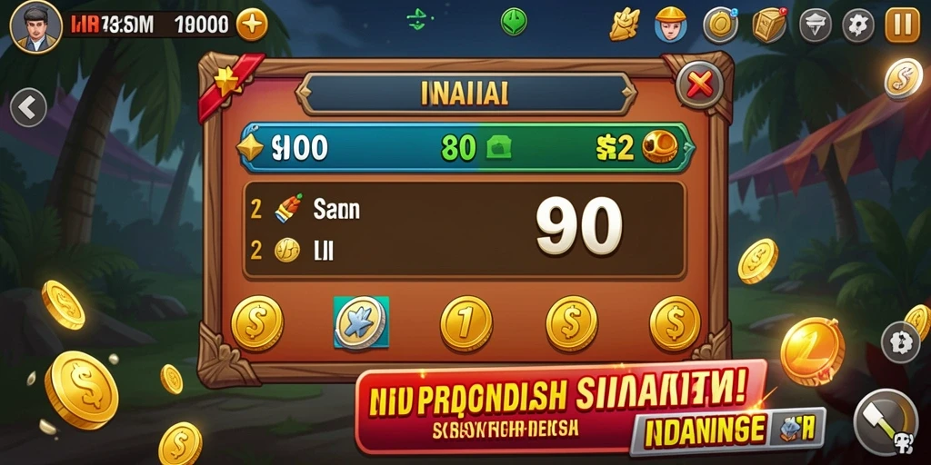 Screenshot menunjukkan antarmuka utama yang menarik.