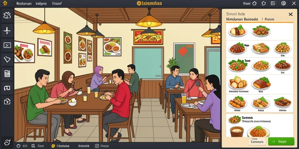 Tampilan antarmuka pengguna yang modern dan menarik.